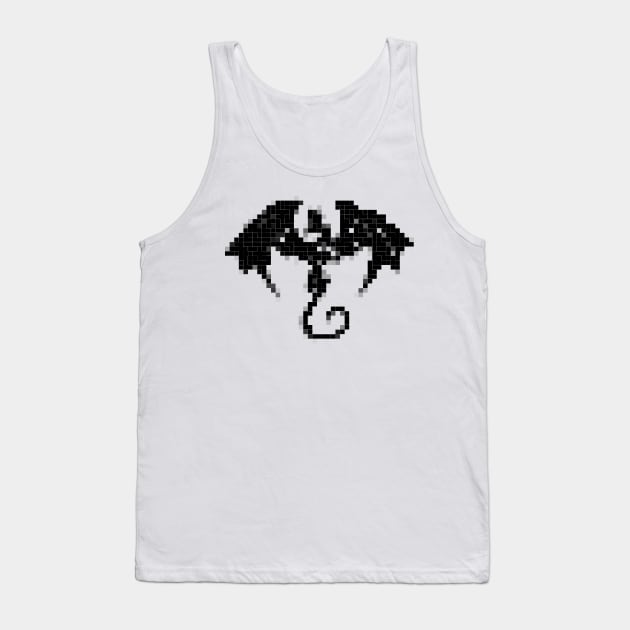 Pix Black Dragon Tank Top by findingNull